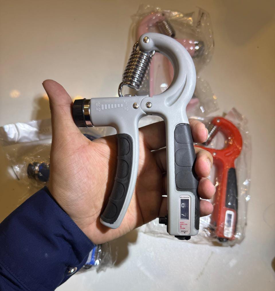Adjustable Hand Gripper Exerciser with Counter